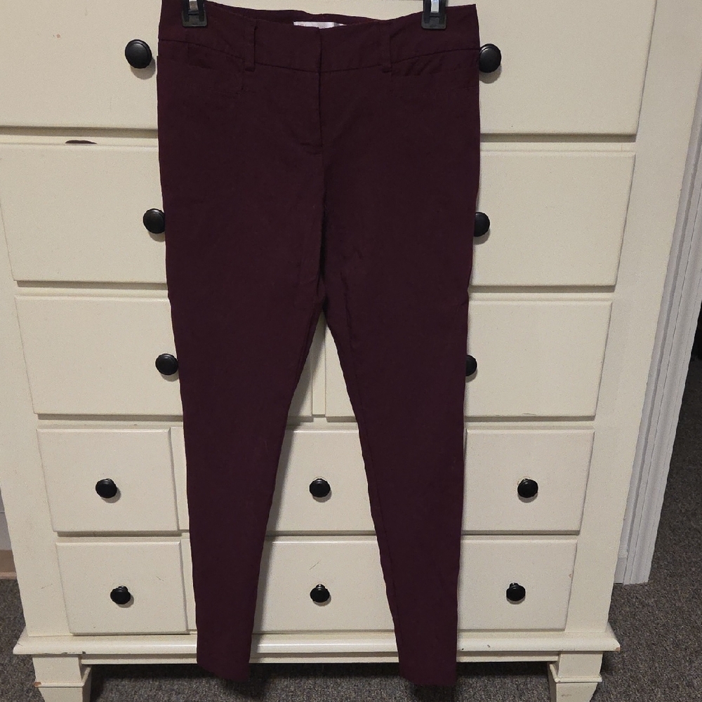 No Boundaries Deep Maroon Skinny Pants💓4/$25